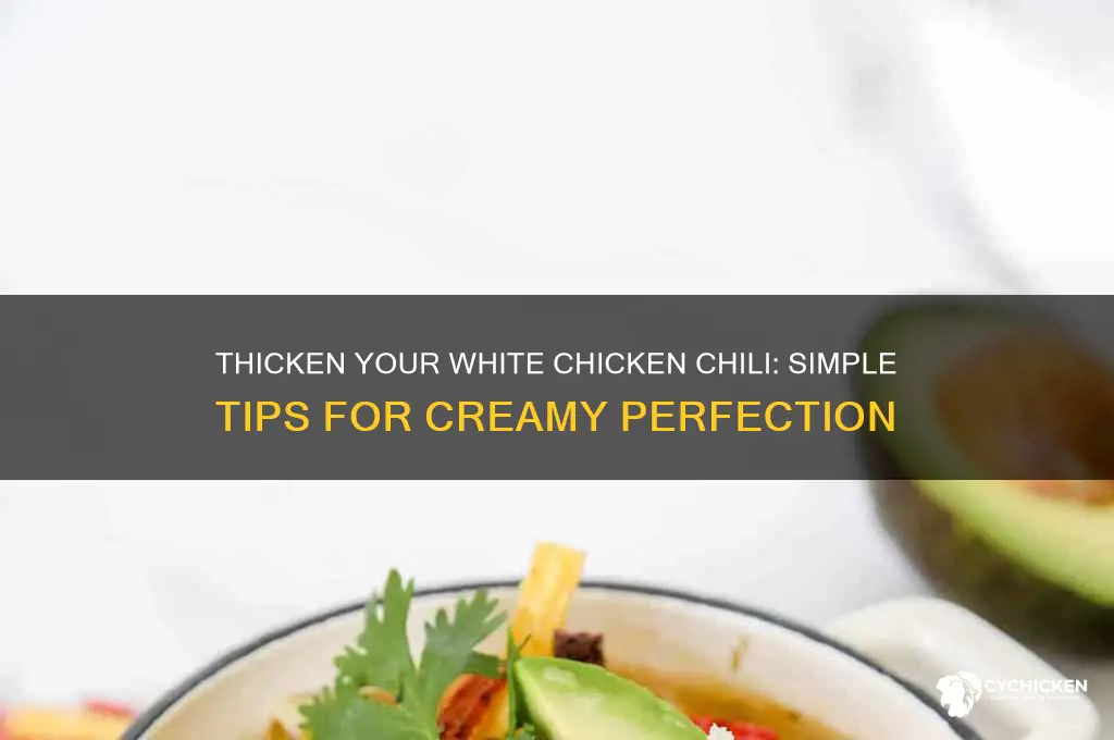 how to thicken a white chicken chili