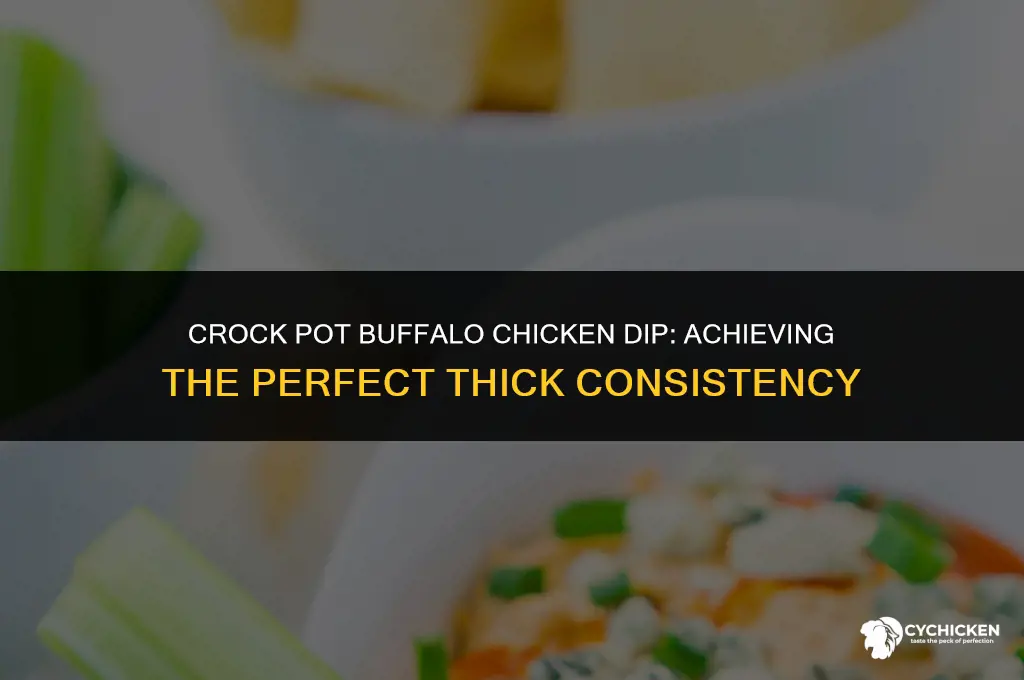 how to thicken buffalo chicken dip in crock pot