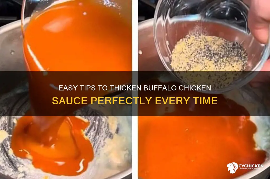 how to thicken buffalo chicken sauce
