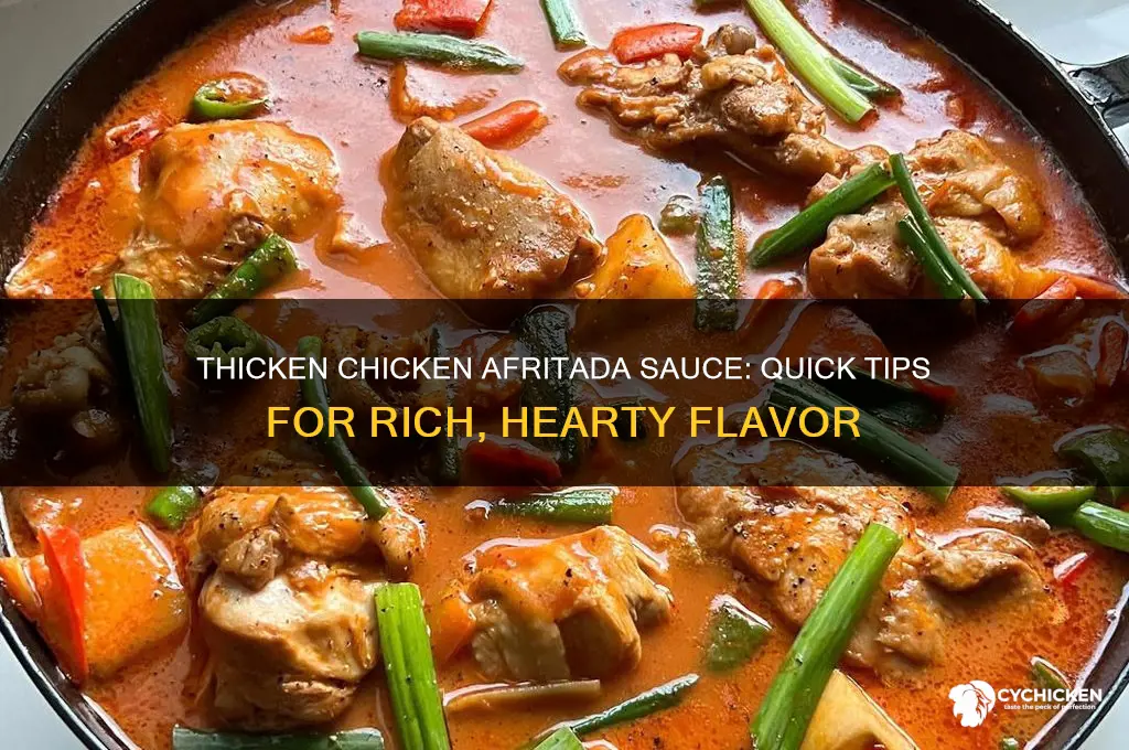how to thicken chicken afritada sauce