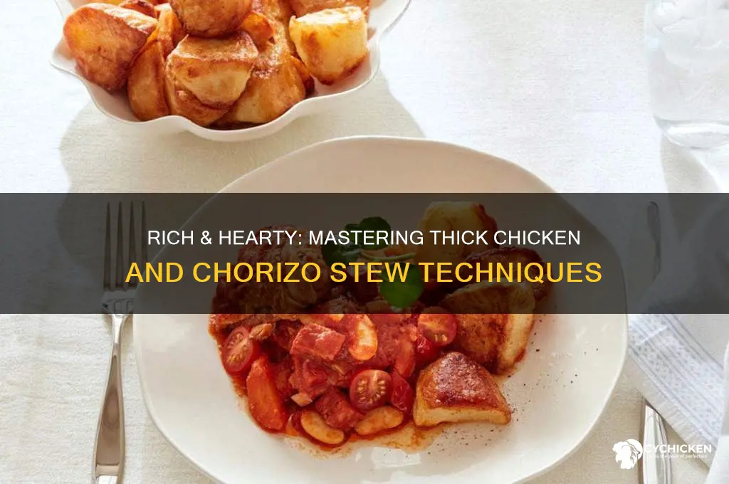how to thicken chicken and chorizo stew