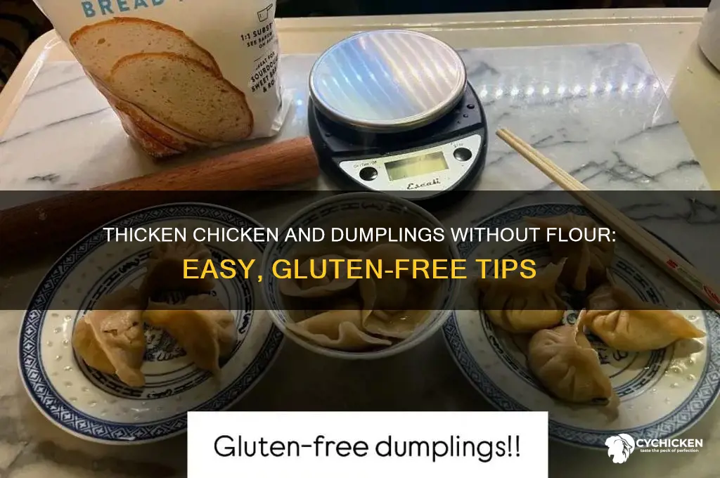 how to thicken chicken and dumplings without flour
