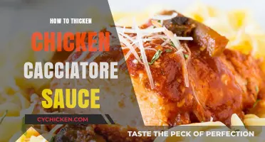 Thicken Chicken Cacciatore Sauce: Simple Tips for Richer Flavor