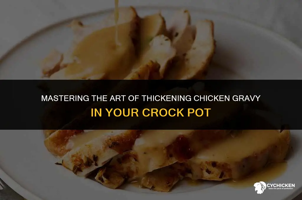 how to thicken chicken gravy in crock pot