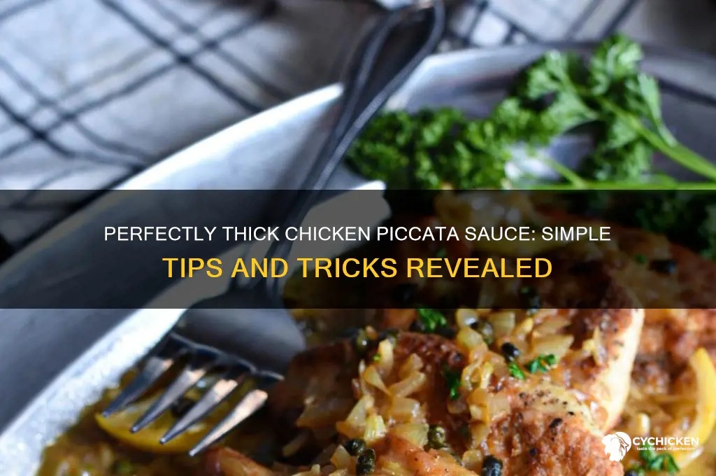 how to thicken chicken piccata sauce