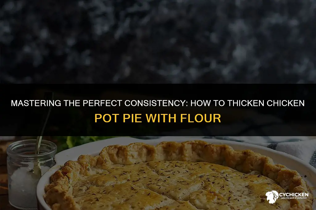 how to thicken chicken pot pie with flour