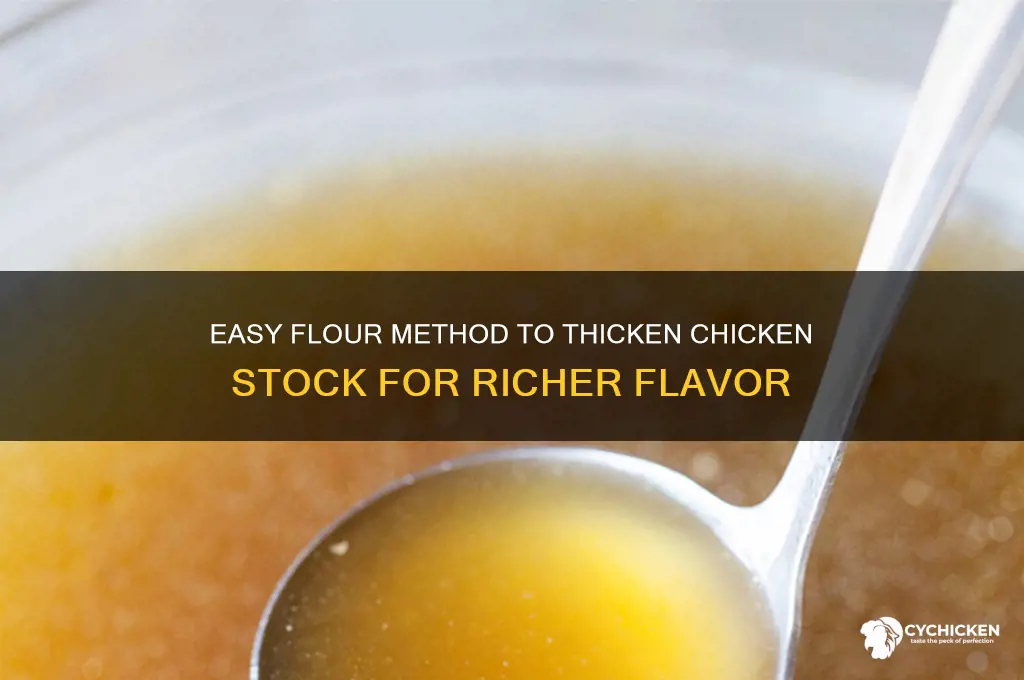how to thicken chicken stock with flour