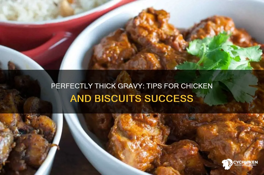 how to thicken gravy for chicken and biscuits