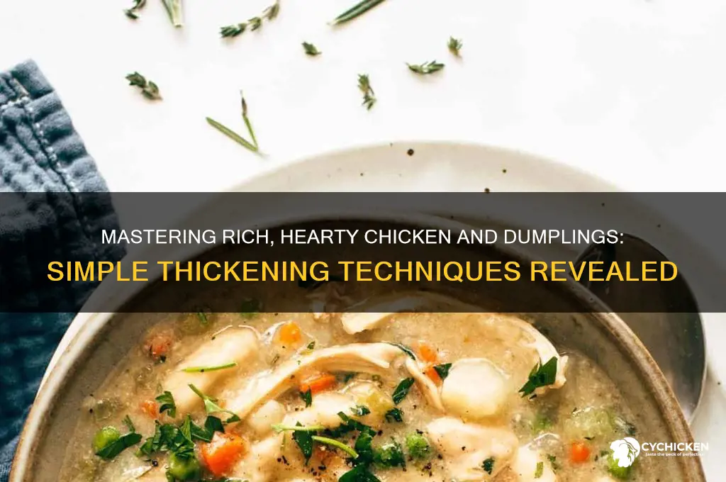 how to thicken my chicken and dumplings