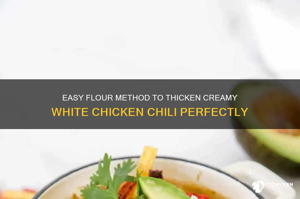 how to thicken white chicken chili with flour