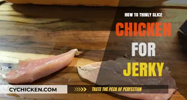 Mastering the Art of Thinly Slicing Chicken for Perfect Jerky
