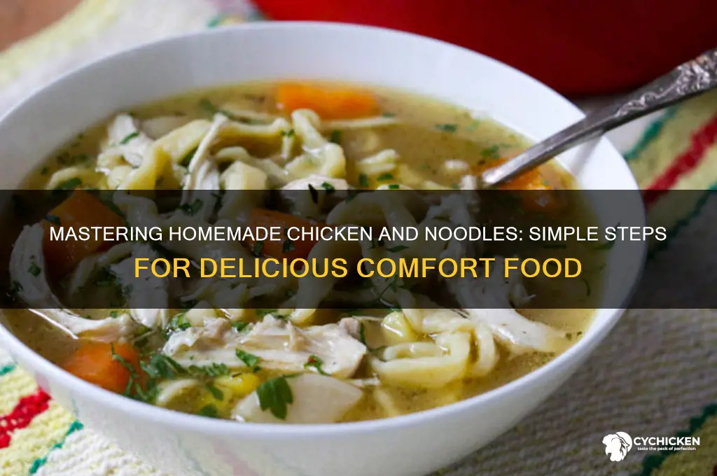 how to thivjen up homemade chicken and noodles