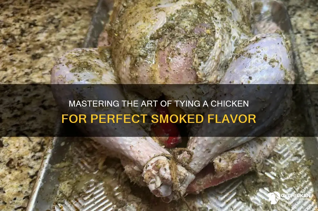 how to tie a chicken for smoking