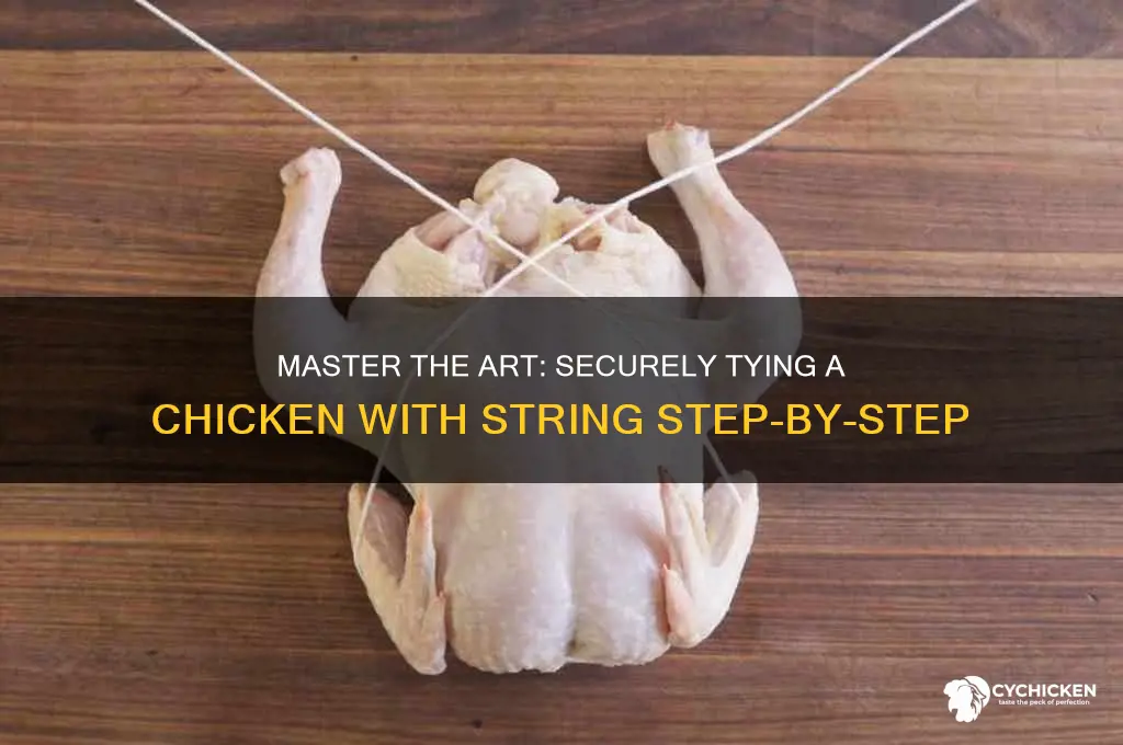 how to tie a chicken with string