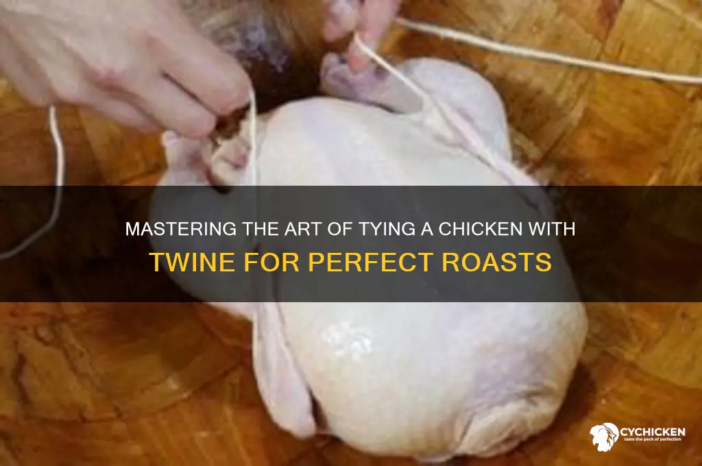 how to tie a chicken with twine