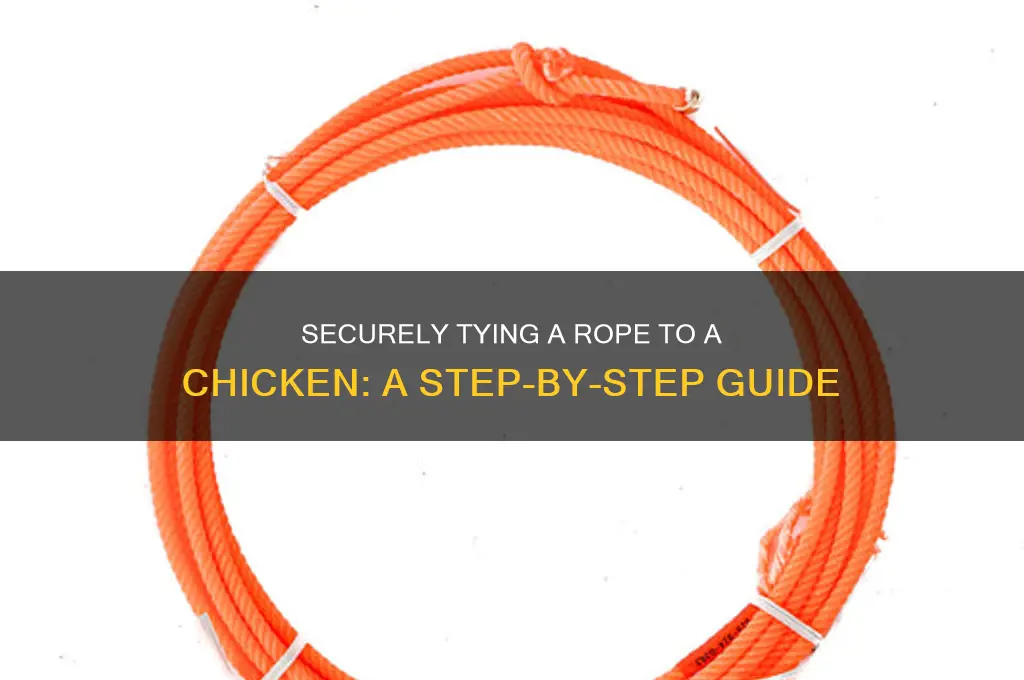 how to tie a rope to a chicken