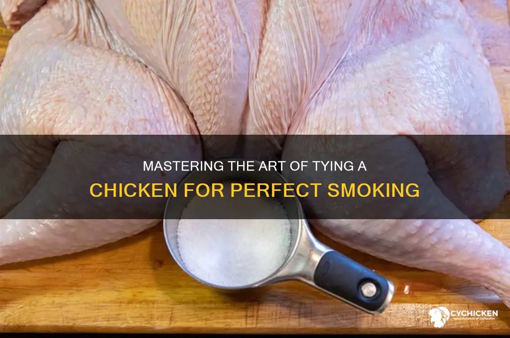 how to tie up a chicken for smoking