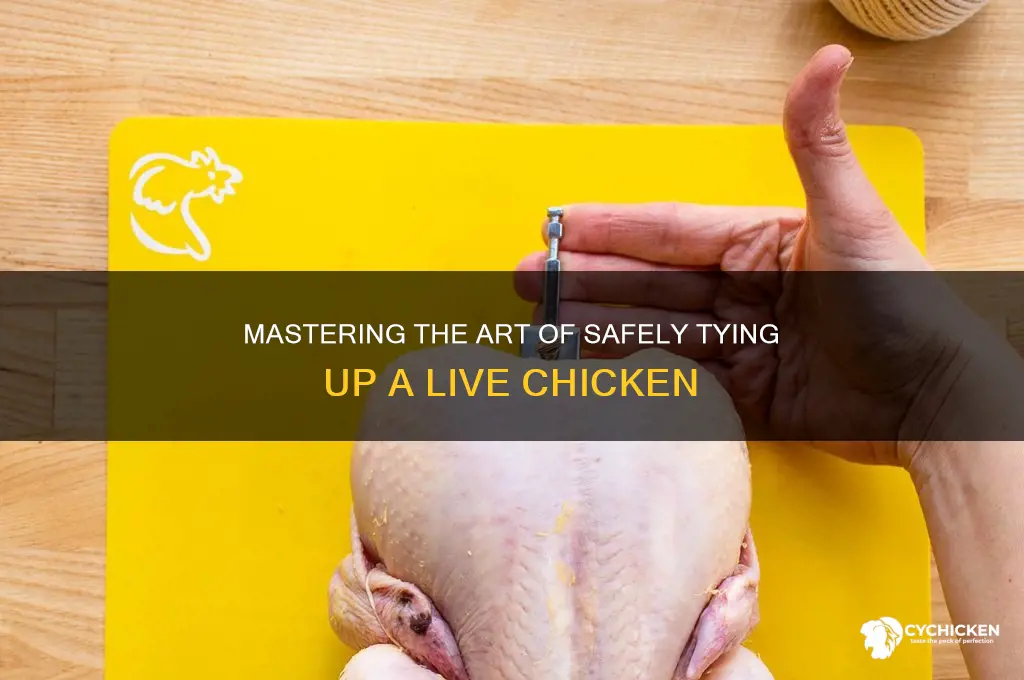 how to tie up a live chicken