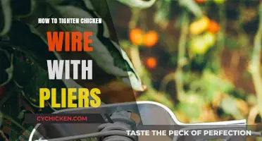 Mastering Chicken Wire Tension: A Pliers-Based Tightening Technique