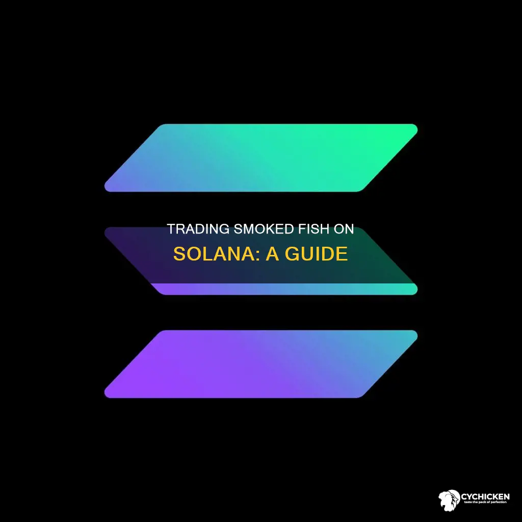 how to trade smoking chicken fish on the solana network