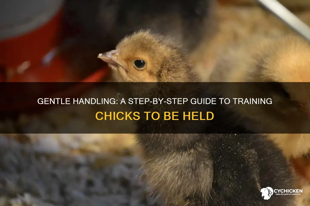 how to train a chick to be held
