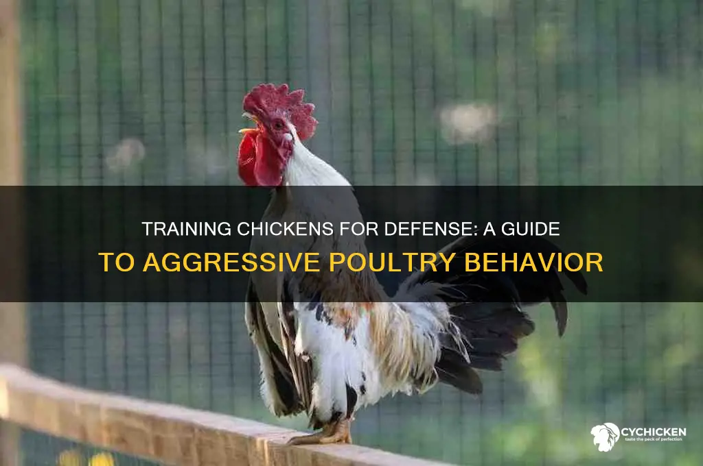 how to train a chicken to attack people
