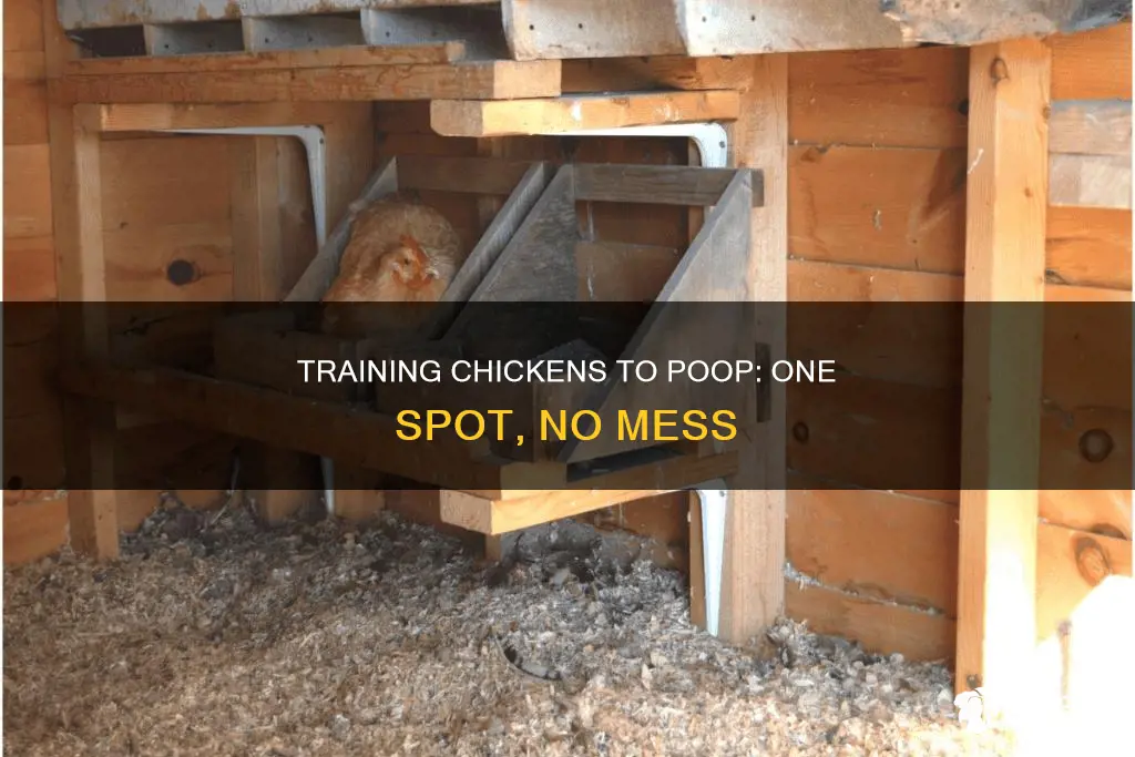 how to train a chicken to poop in one spot