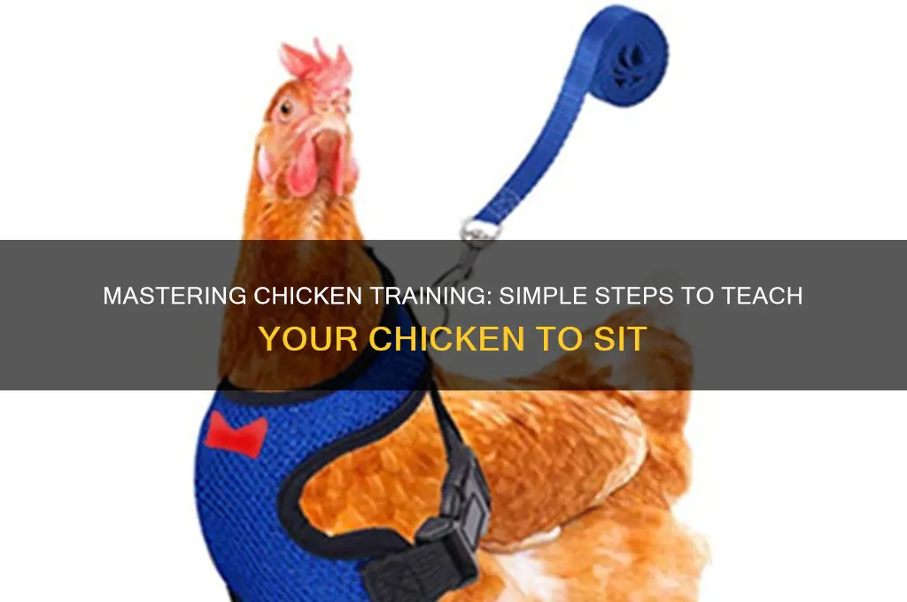 how to train a chicken to sit