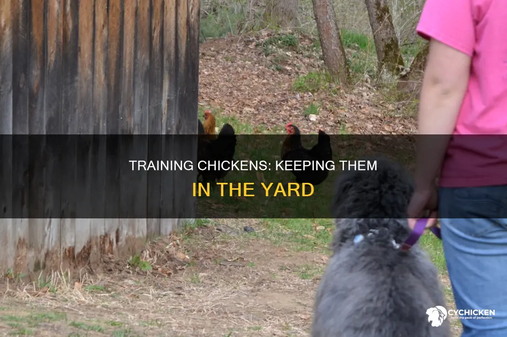 how to train a chicken to stay in the yard