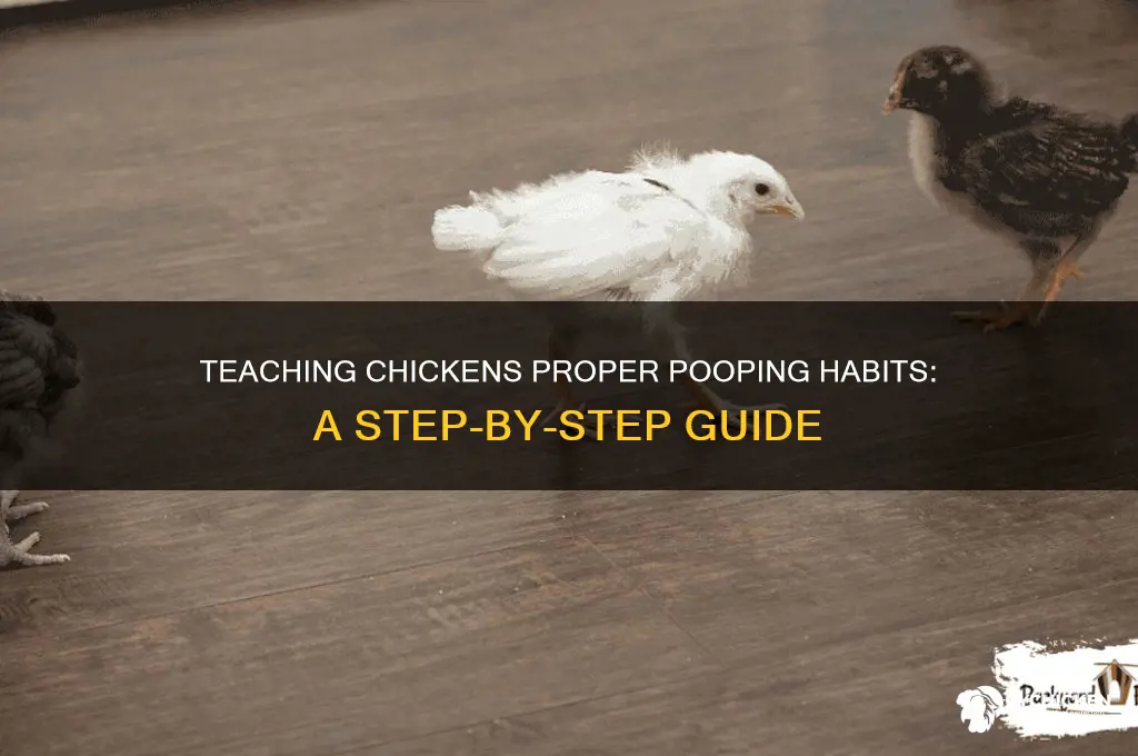 how to train a chicken where to poop