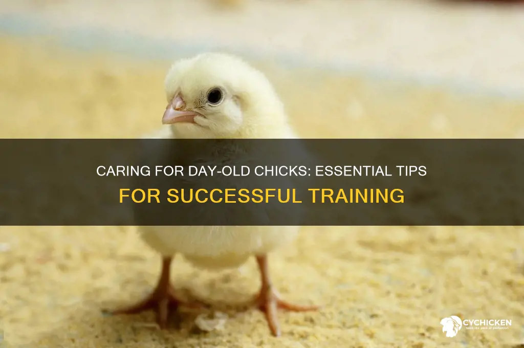 how to train a day old chicken