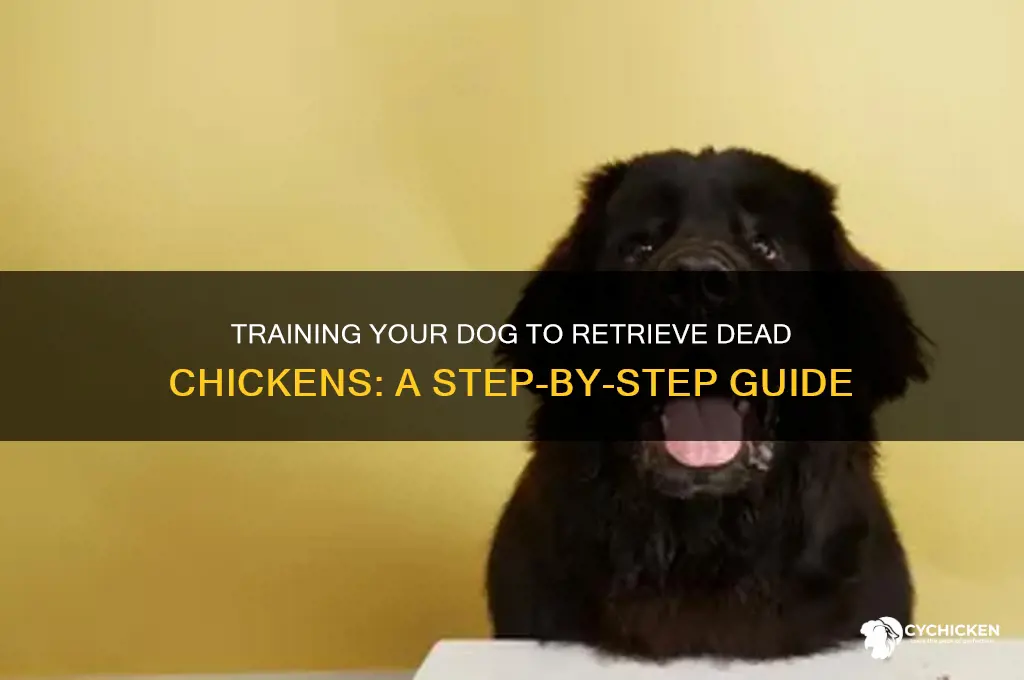 how to train dog pick up dead chicken