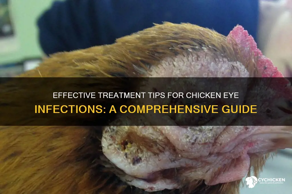 how to treat a chicken eye infection