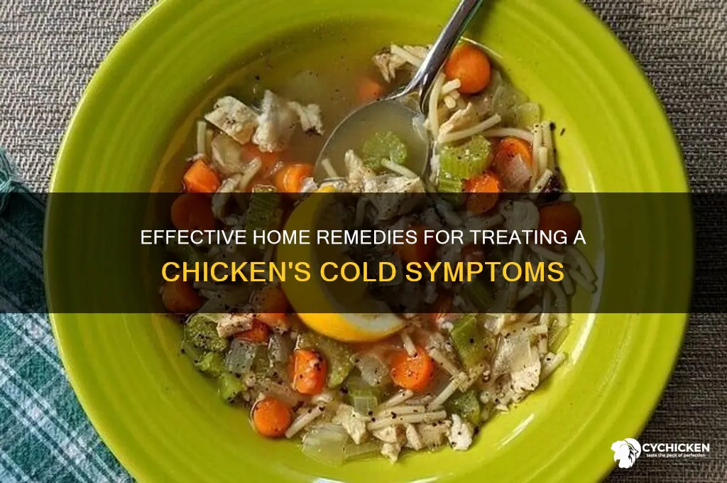 how to treat a chicken for a cold