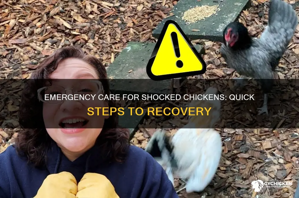 how to treat a chicken in shock