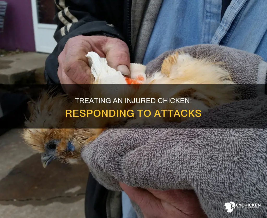 how to treat a chicken that has been attacked