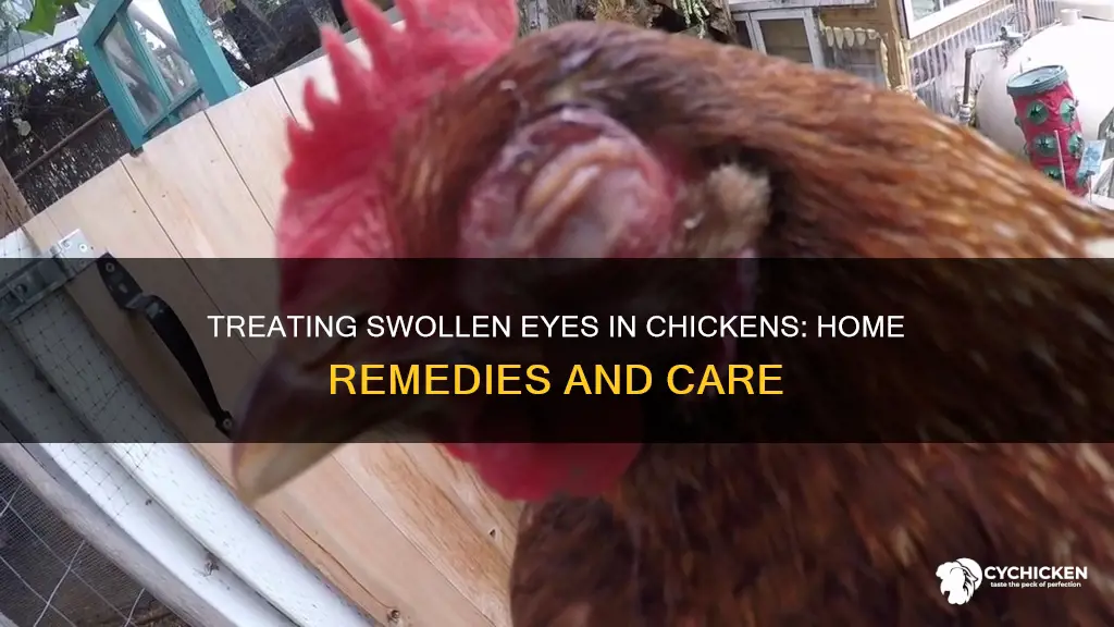 how to treat a chicken with a swollen eye