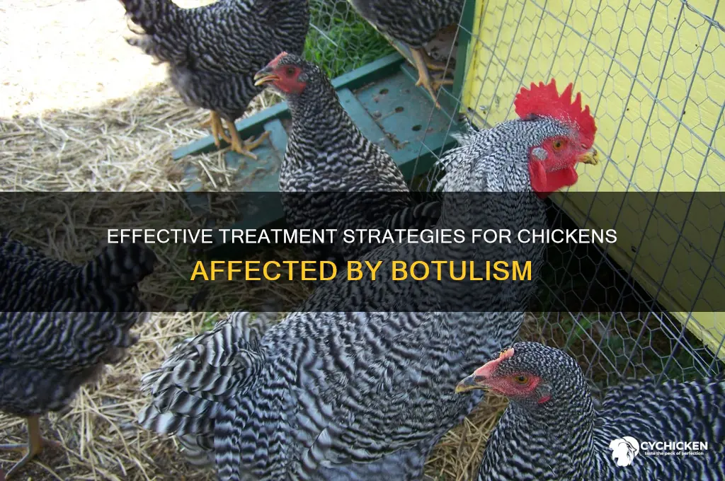 how to treat a chicken with botulism