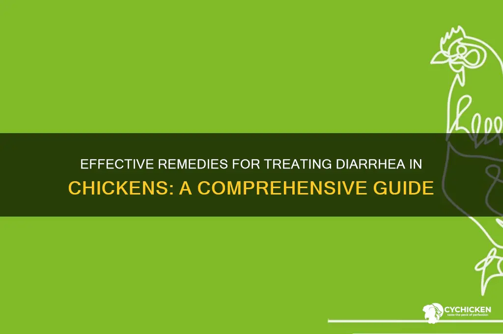 how to treat a chicken with diarrhea