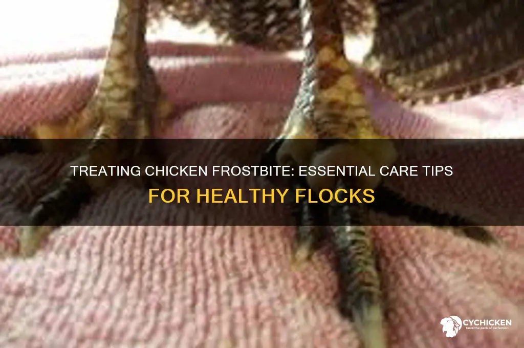 how to treat a chicken with frostbite