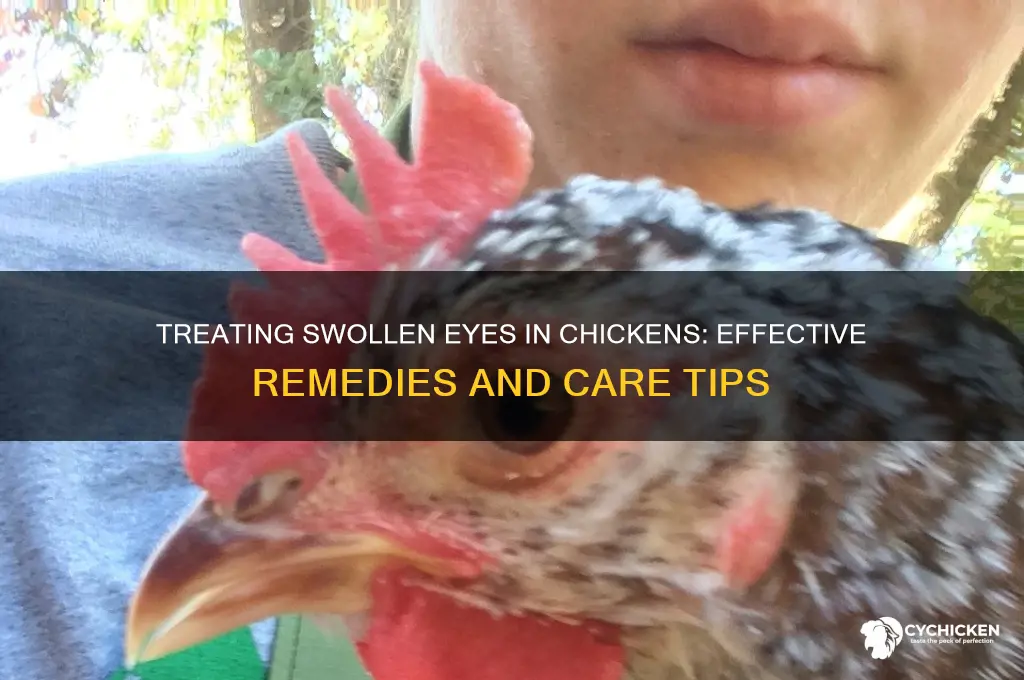 how to treat a chicken with swollen eyes