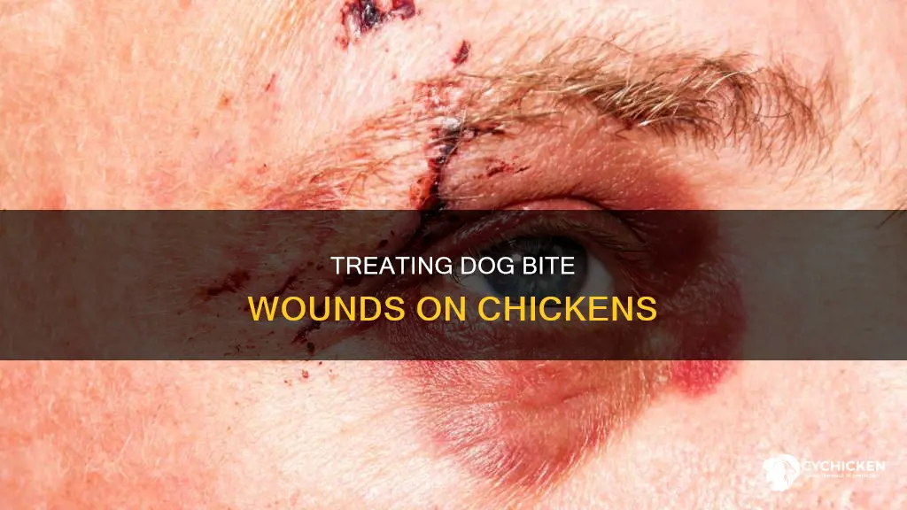 how to treat a dog bite on a chicken
