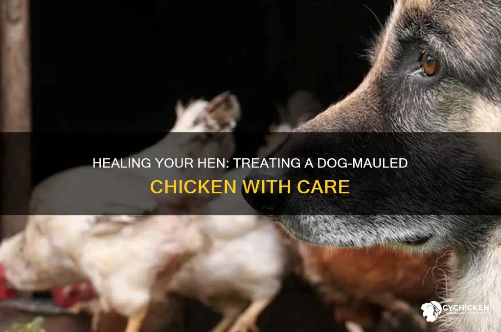 how to treat a dog mauled chicken