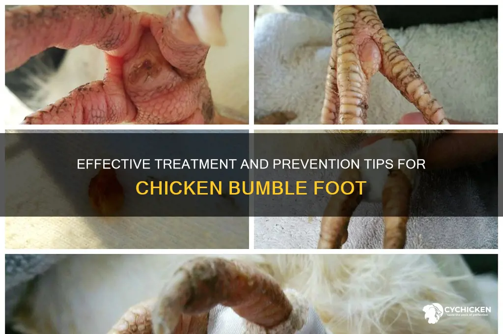 how to treat bumble foot on a chicken