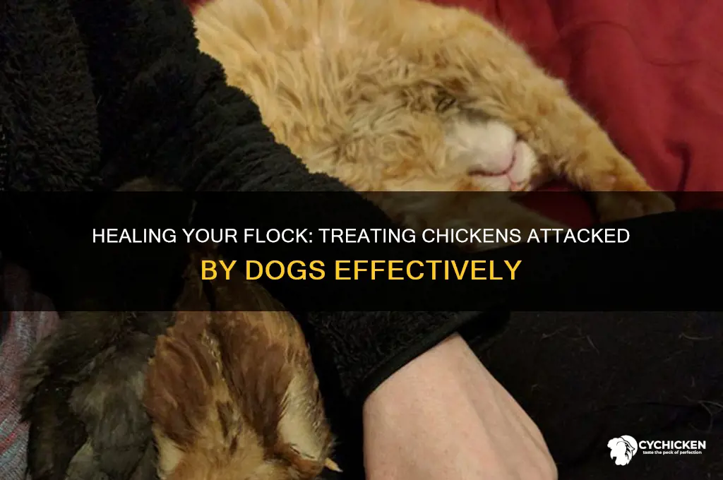 how to treat chicken attacked by dog
