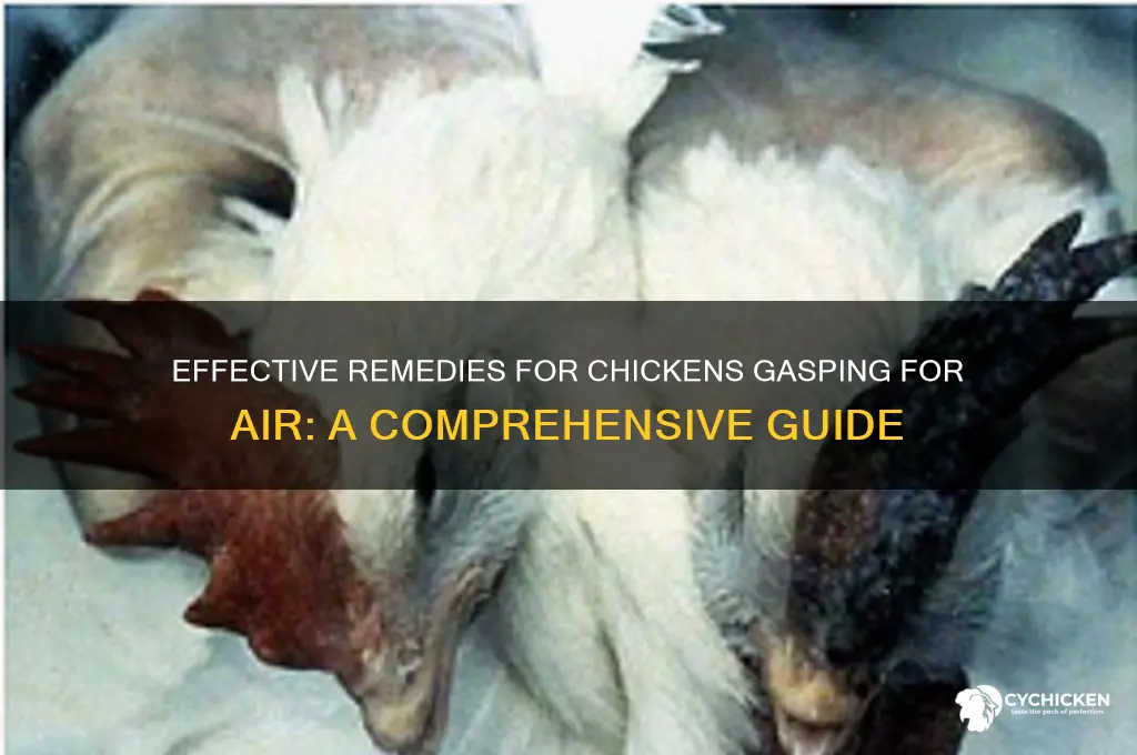 how to treat chicken gasping for air
