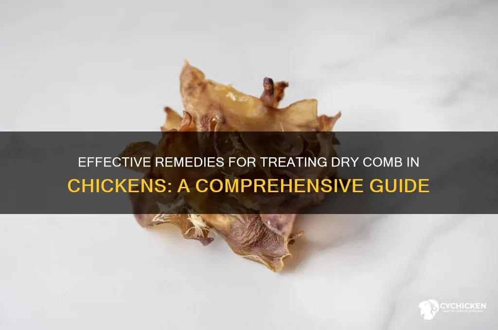 how to treat dry comb on chicken