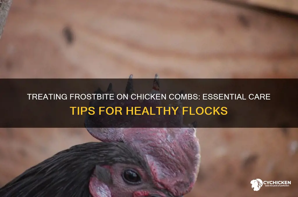 how to treat frostbite on chicken combs