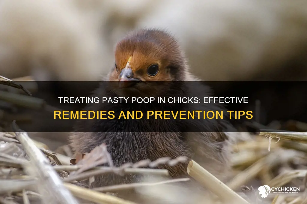 how to treat pasty poop in chicks
