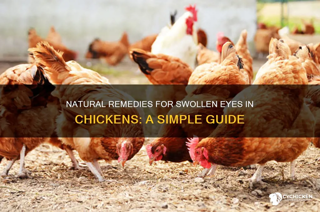 how to treat swollen eyes in chicken naturally